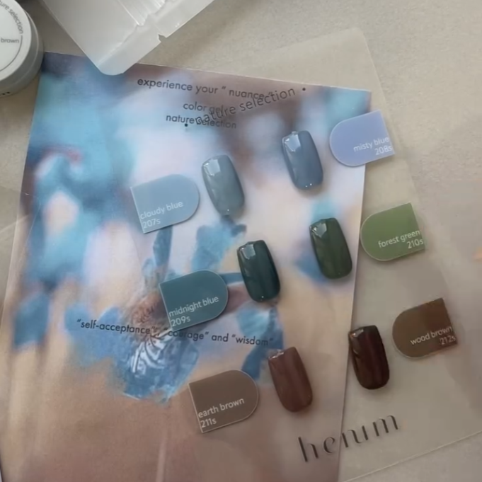 Henum Potted Gel Nature Series 2 - 6 Color Set
