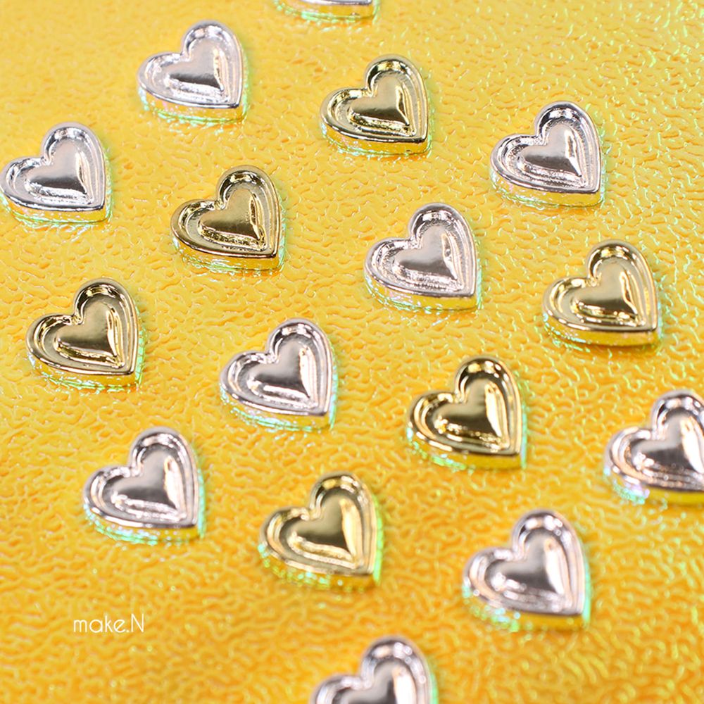 Make.N Crystal Charm39 - Metal Heart Beam (2 color) - 1