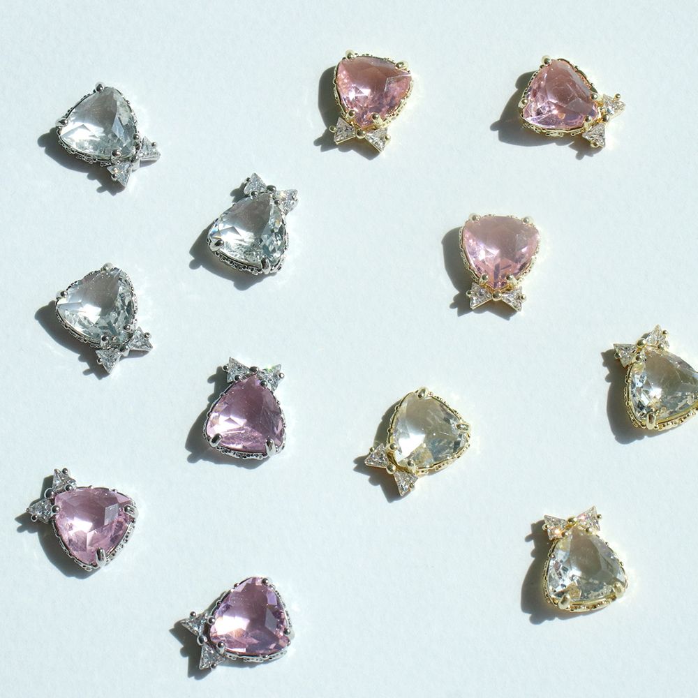 Make.N Crystal Triangle Mini Ribbon___CM.Charm522 - 1