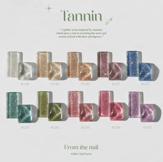 F Gel Tannin Collection - 10 Glitter Color Set