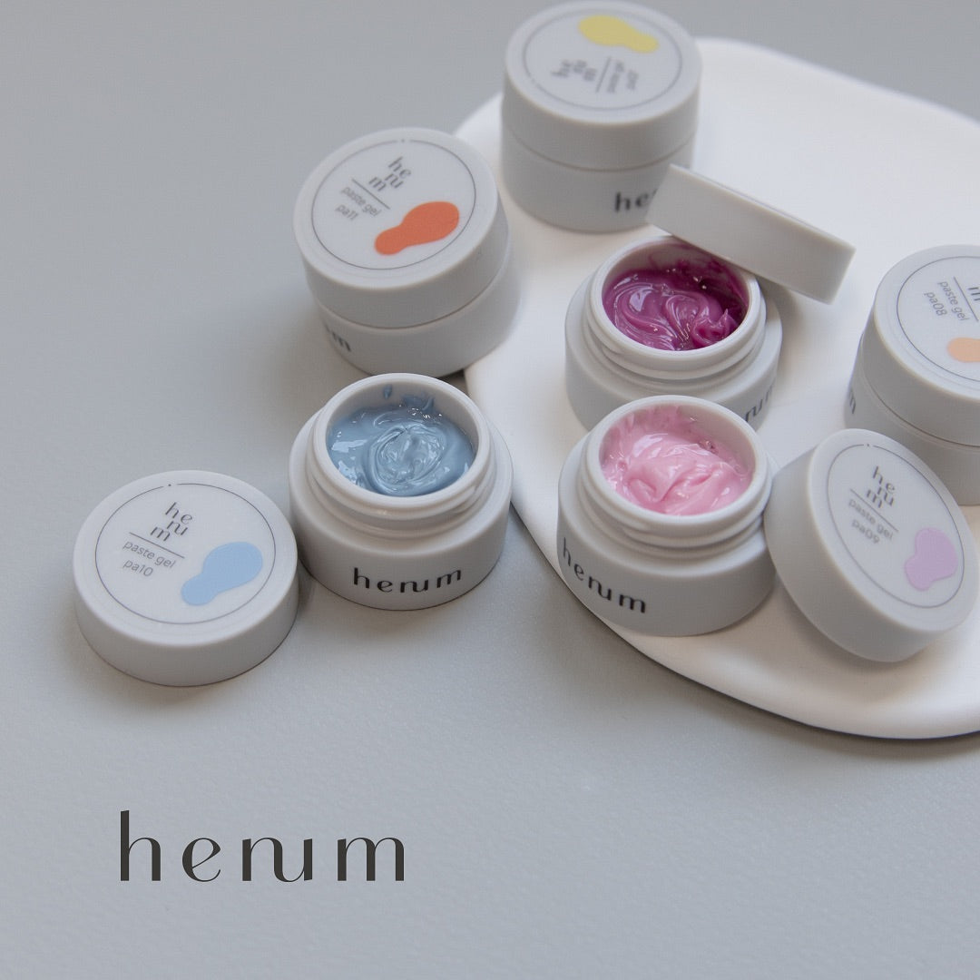 Henum Paste Gel Collection #2 - 6 Color Set (pa07-pa12)