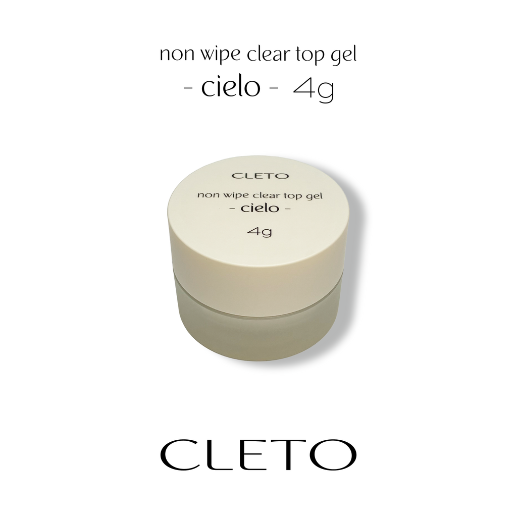 ジェルネイル・ネイルシール CLETO non wipe clear top gel cielo 100g Cleto Non Wipe Clear Top Gel Cielo (4g) – Zillabeau