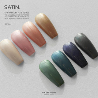 F Gel Satin Collection - 8 Glitter Color Set