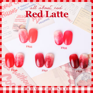 F Gel Red Flavor Collection - 6 Syrup Color Set