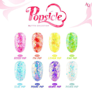 Aurora Queen Popsicle Collection - 8 Glitter Color Set