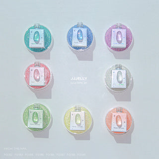 F Gel JJJelly Collection - 8 Glitter Syrup Color Set