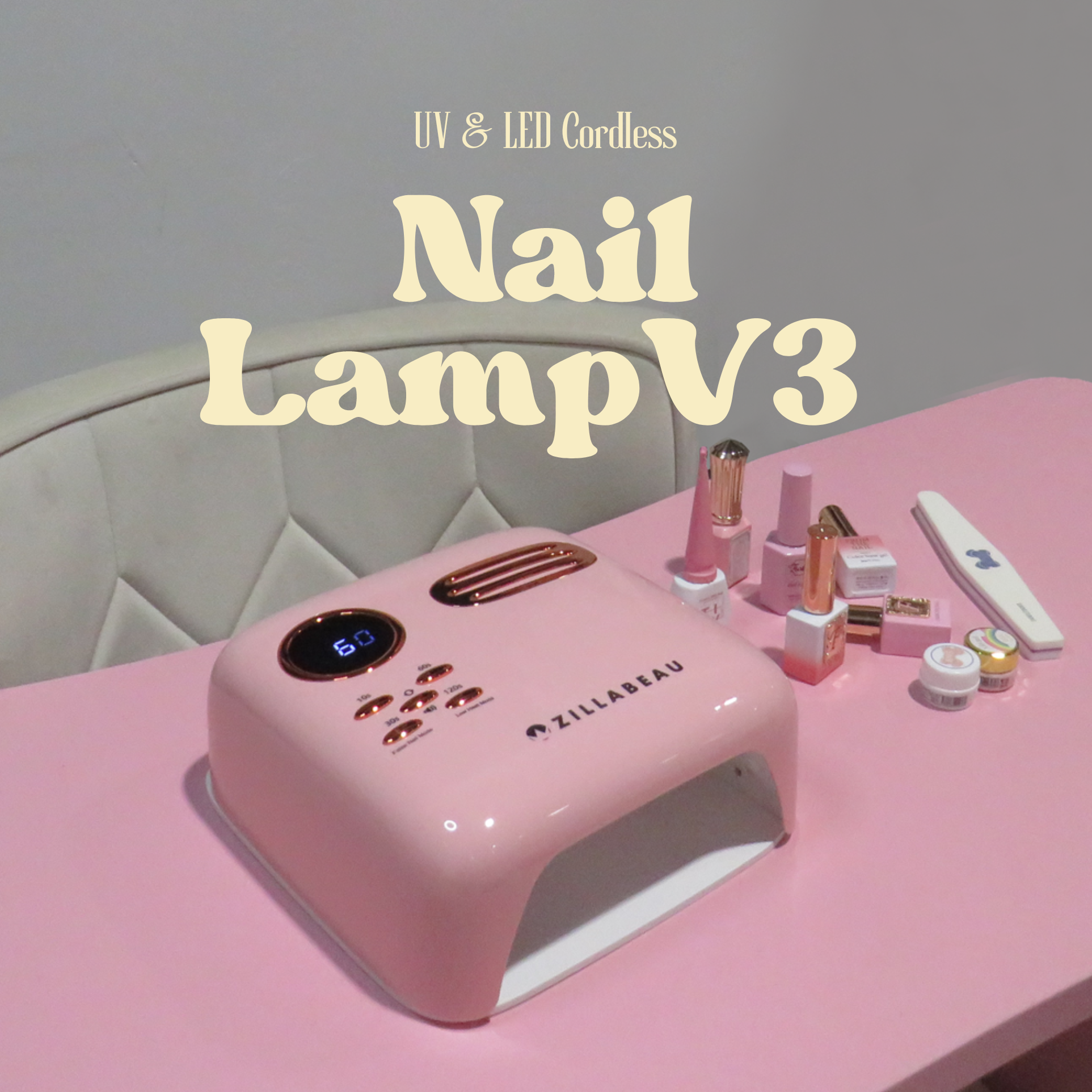 Zillabeau Cordless Nail Lamp v3 Zillabeau Cordless Nail Lamp v3