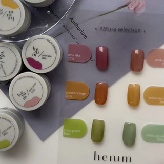 Henum Potted Gel Nature Series 1 - 6 Color Set