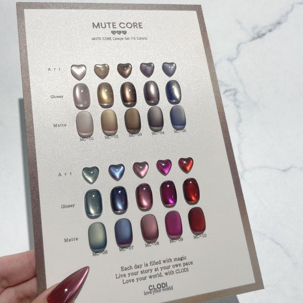 Clodi Mute Core Collection – 10-Color Magnetic Gel Set