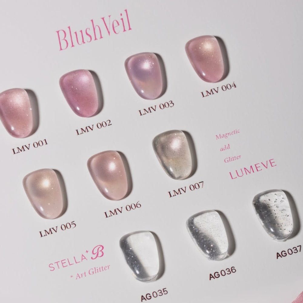 Izemi Blush Veil Collection (7 Magnetic Gels + 3 Glitter Gels)
