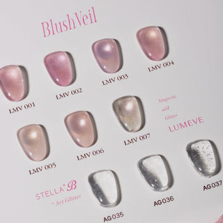 Izemi Blush Veil Collection (7 Magnetic Gels + 3 Glitter Gels)
