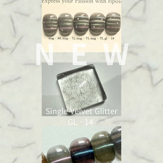 riposo Transparent Velvet Gel (Black / Red)