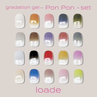 loade Gradation Gel Pon Pon 20-Color Set