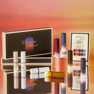Leav Gloaming Sunset Collection - 5 Syrup & 3 Glitter Set - 1
