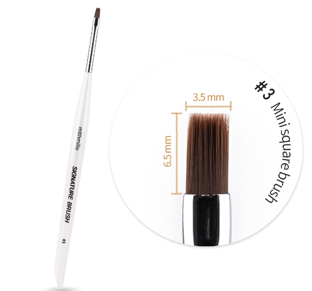 Mithmillo Signature Brush #3 Mini Square - 1