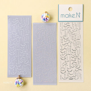 Make.N Korean/English Letter Nail Stickers - 2