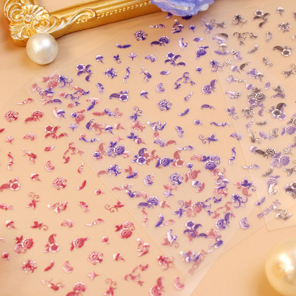 Make.N Oriental Flower Nail Stickers