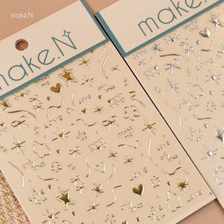 Make.N Embossed Metal Sticker - 1
