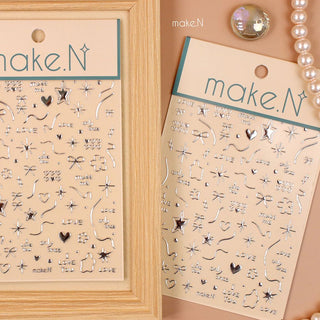Make.N Embossed Metal Sticker - 4