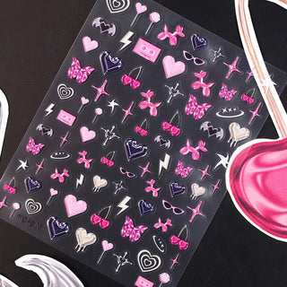 Make.N Pink Funky Stickers - 2