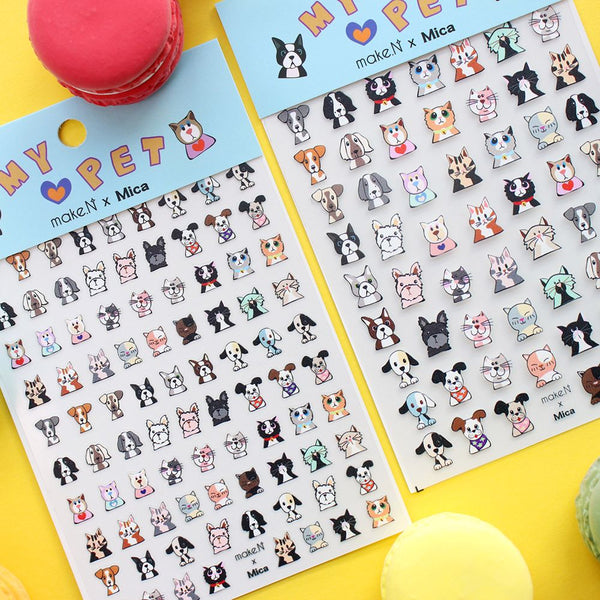 Make.N X Mica My Pet Nail Stickers (2 in 1 Set)