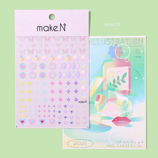 Make.N Candy Flower Butterfly Heart Stickers - 2