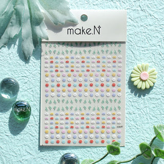 Make.N Embo Pastel Daisy Stickers - 4