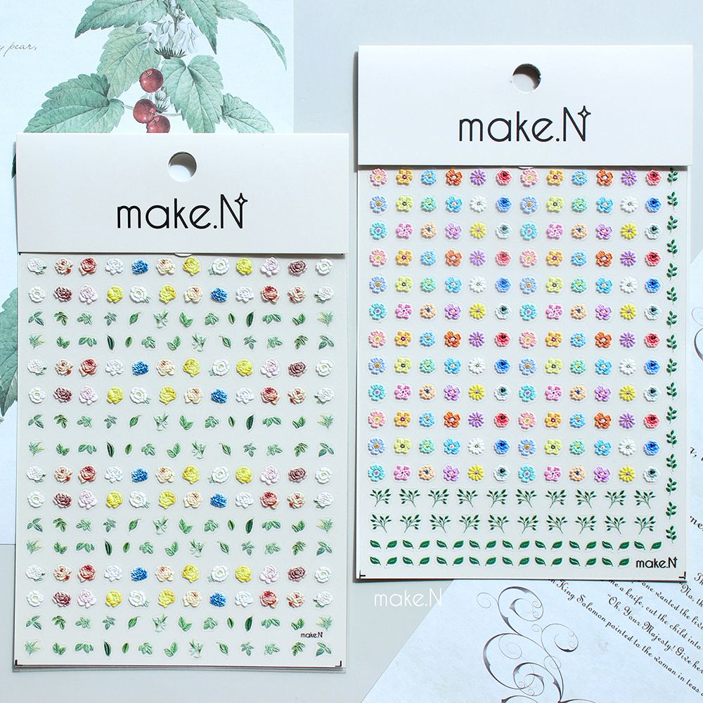 Make.N Embo Rose Daisy Nail Stickers – Zillabeau