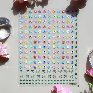 Make.N Embo Rose Daisy Stickers - 2