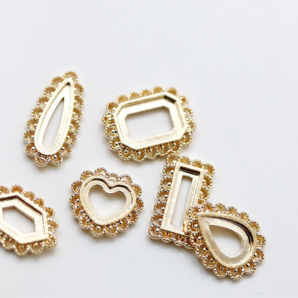 Make.N Nail Charm15 - Lace Swarovski Frame (6 types)