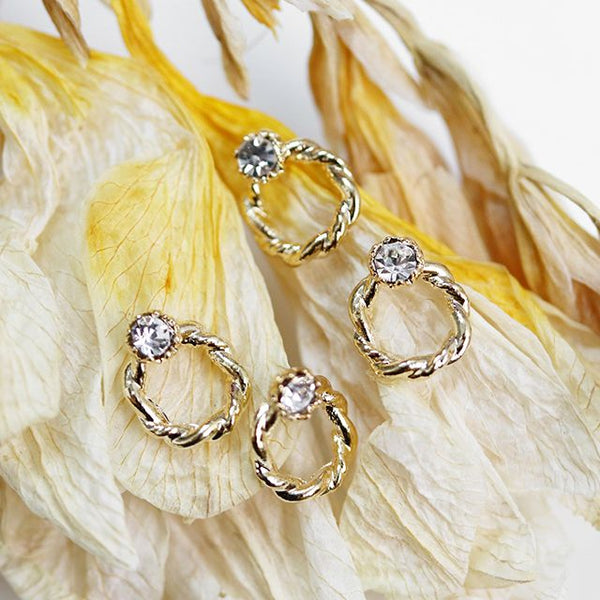 Make.N Nail Charm27 - Crystal Cubic Twist Ring