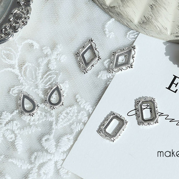 Make.N Nail Charm34 - Lace Swarovski Frame Ver.2 (3 types)