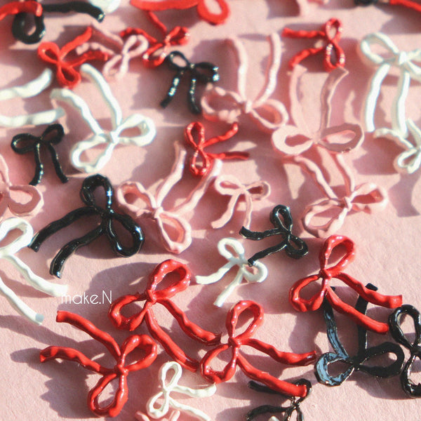Make.N Nail Charm42 - Embo Ribbon Series (4 color)
