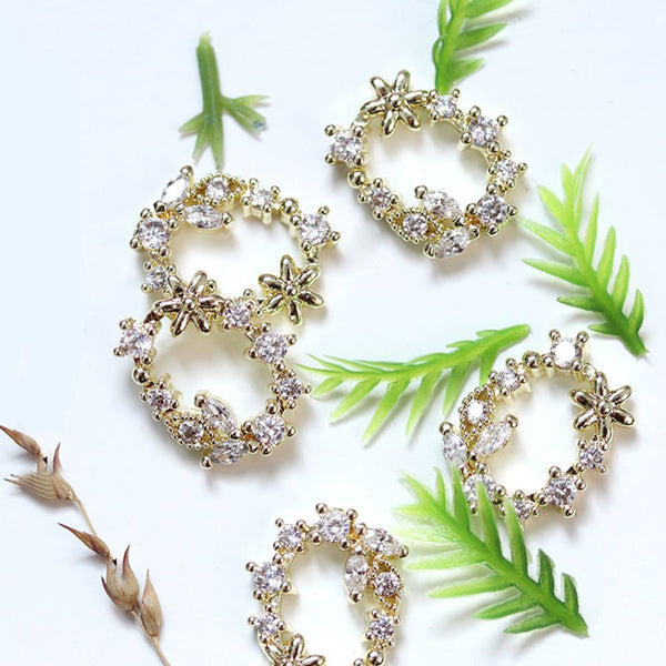 Make.N Crystal Charm08 - Flower Wreath