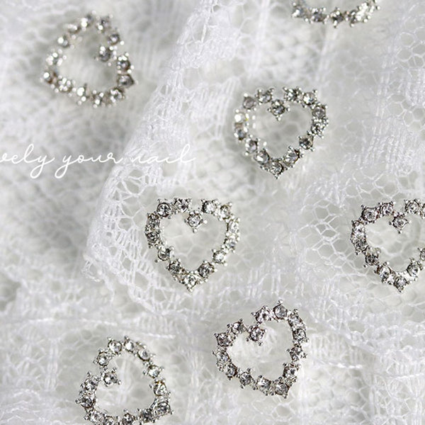 Make.N Nail Charm62 - Silver Heart