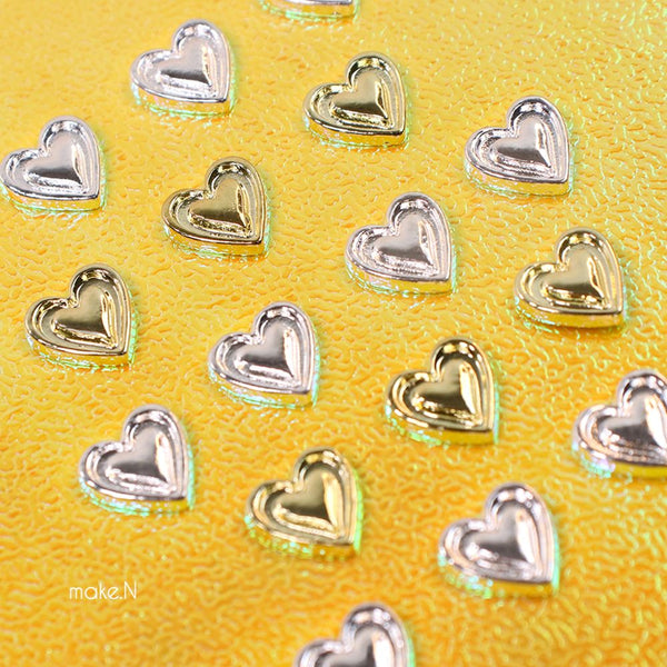 Make.N Crystal Charm39 - Metal Heart Beam (2 color)