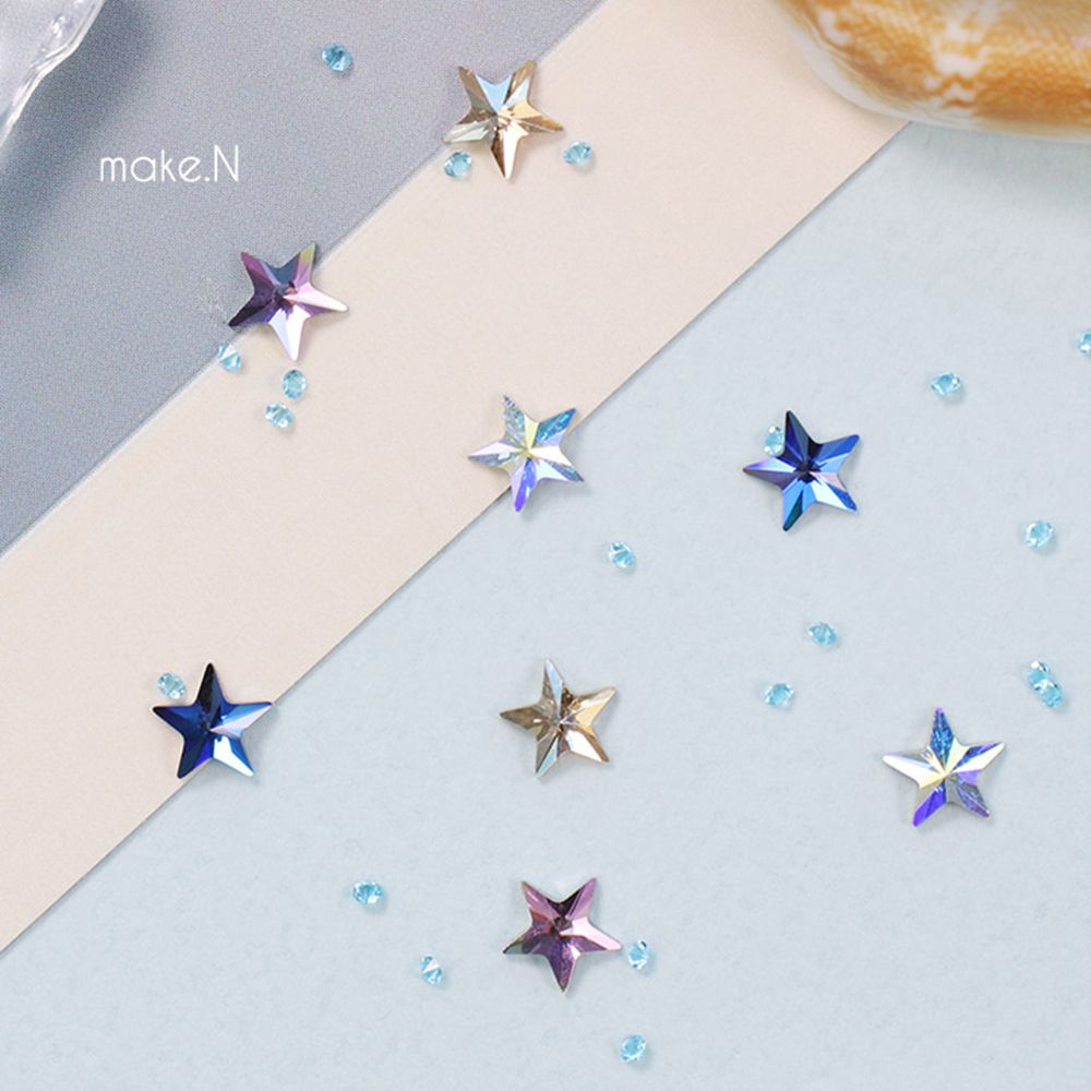 Make.N Swarovski Rivoli Star Flat Back Stone (2816) - 1