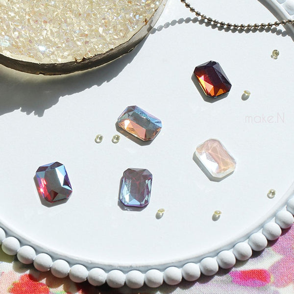 Make.N Swarovski Stone14 -  Emerald Cut Flat Back (2602)