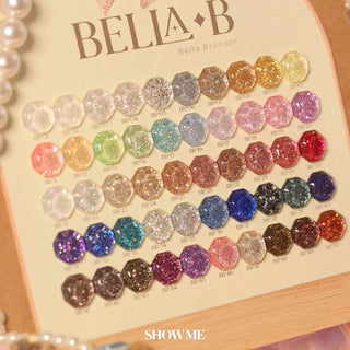 Showme Gel Bella B 50 Glitter Full Set - 1