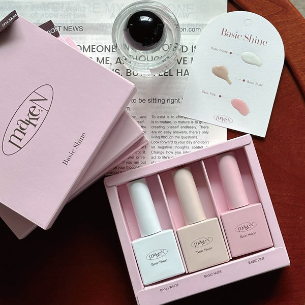Make.N Basic Shine Collection - 3 Glitter Syrup Set