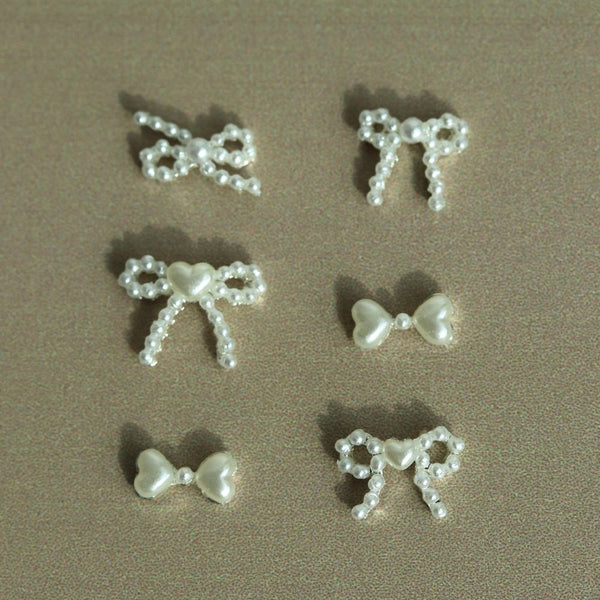 Make.N Nail Charm76 - Handmade Pearl Ribbon (5 Types)