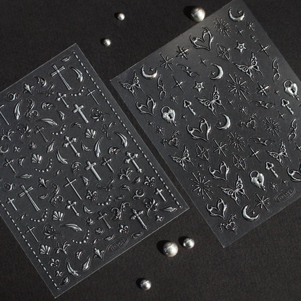 Make.N Silver Thin Stickers