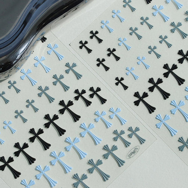 Make.N Pastel Cross Sticker Sky Pastel Color