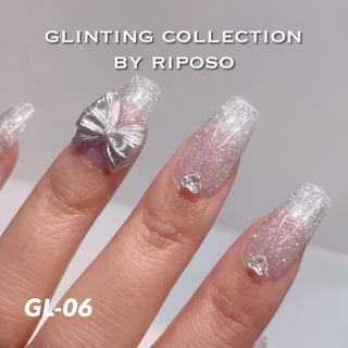 riposo Glitter Gel GL-06 (White Reflective Glitter)