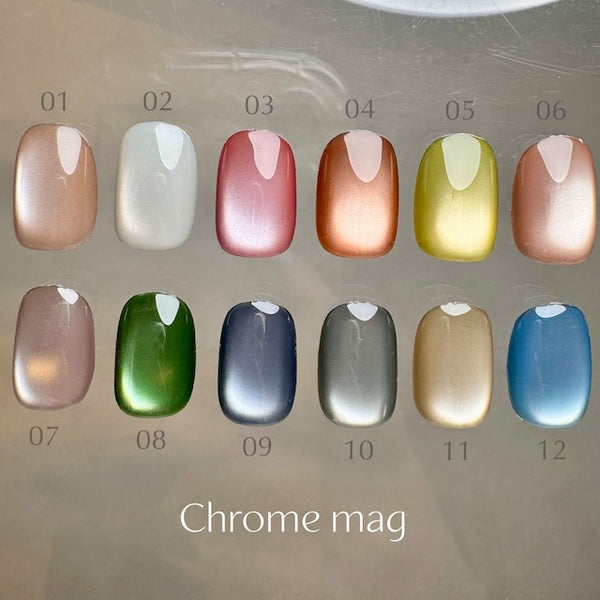Cleto Chrome Mag Collection - 12 Magnetic Color Set