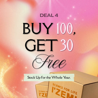 Izemi Deal 4 — Buy 100, Get 30 FREE