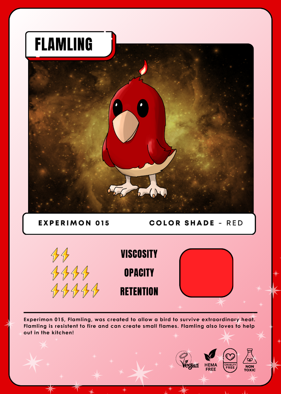 Experimon 015 Flamling card