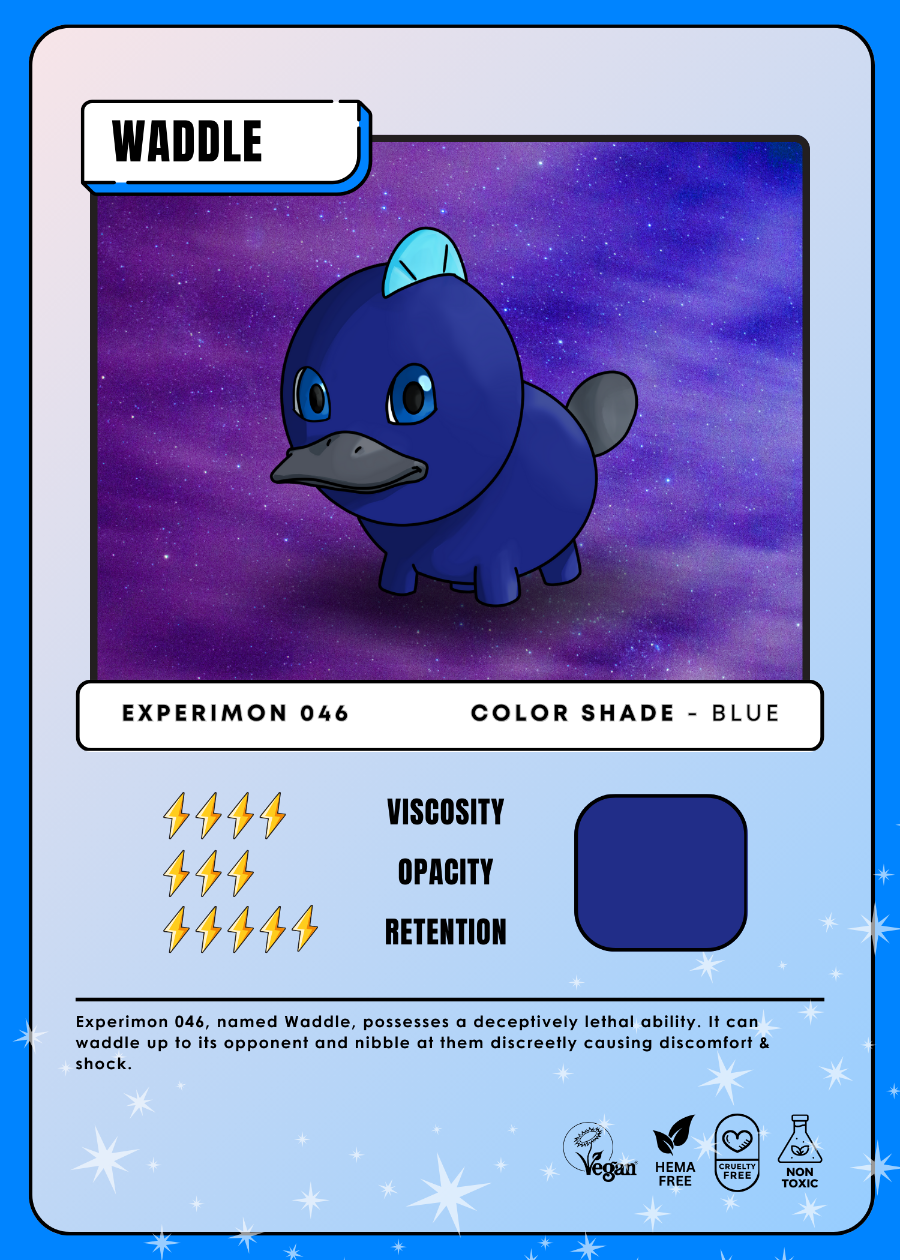 Experimon 046 Waddle card