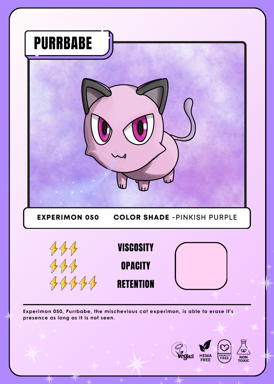 Experimon 050 Purrbabe card