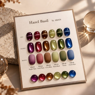 [PRE-ORDER] Clodi Hazel Basil Collection – 6-Color Magnetic Gel Set